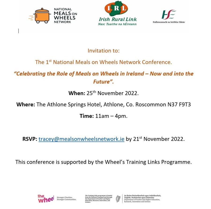 National Meals on Wheels Conference Galway County PPN